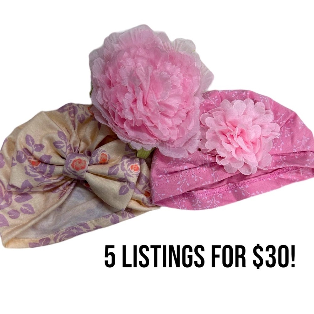 Baby girl boho hair accessories lot